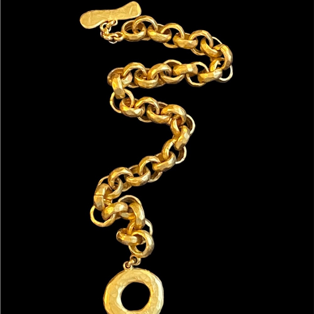 Vintage EDOUARD RAMBAUD PARIS Circular Link toggle Necklace